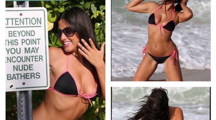 Claudia Romani, sexy al mare a Miami