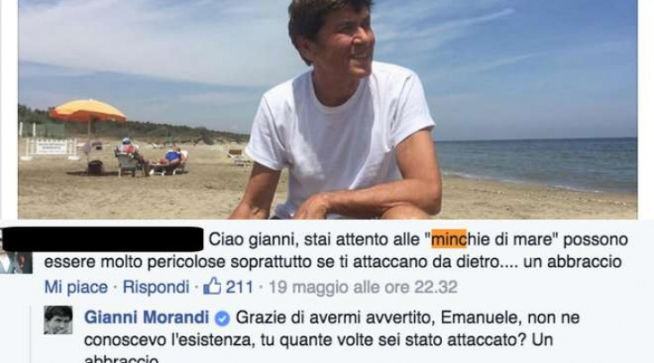 Gianni Morandi show su facebook