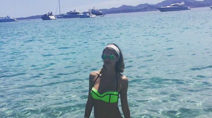 Melissa Satta in Sardegna instagram