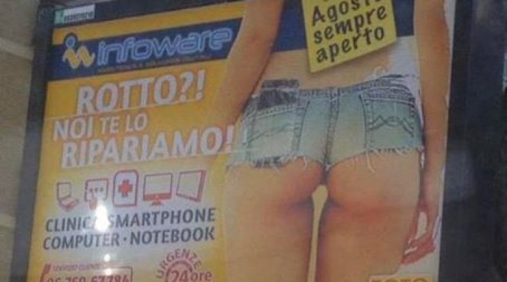 Pubblicità sessista a Roma, è bufera