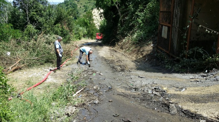 Prelievo acque di spegnimento per analisi