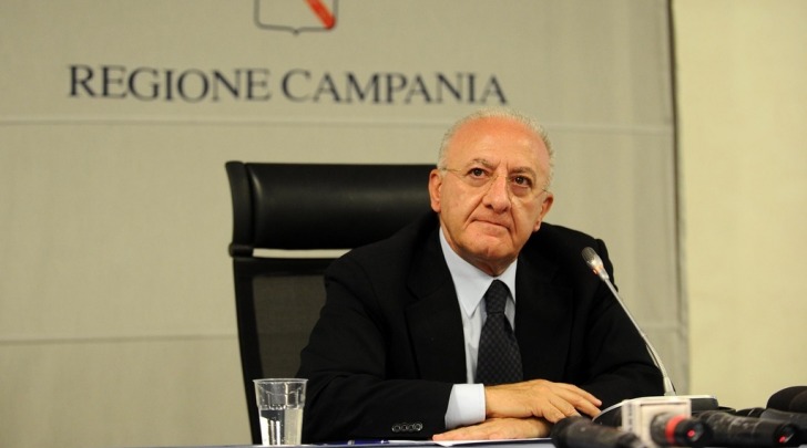 Il Presidente della Regione Campania, Vincenzo De Luca