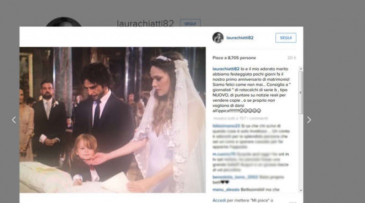 Il post di Laura Chiatti sulla crisi matrimoniale (Instagram)