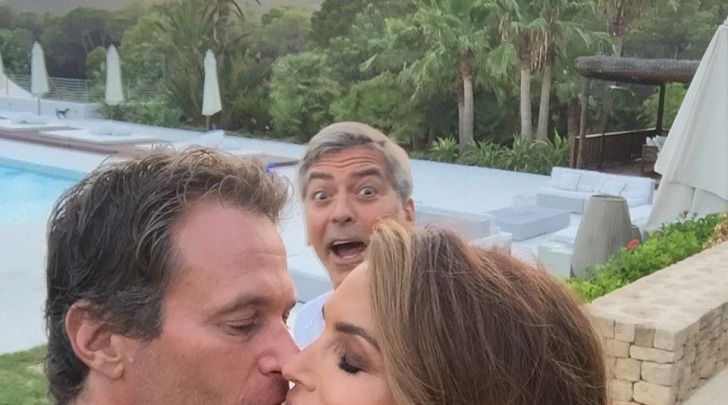 Rande Gerber, Cindy Crawford, George Clooney