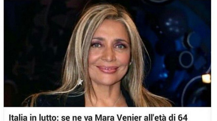 Mara Venier Morta