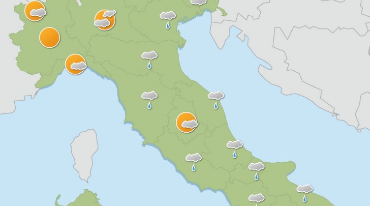 meteo venerdì