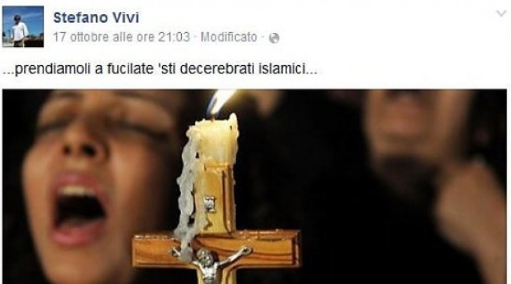 Post Sul Profilo Facebook Di Stefano Vivi