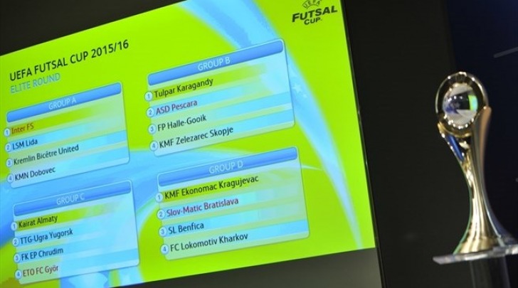 sorteggio UEFA FUTSAL CUP 2015