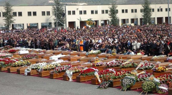 Funerale vittime terremoto