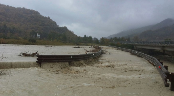 Esondazione fiume Treste-foto ansa