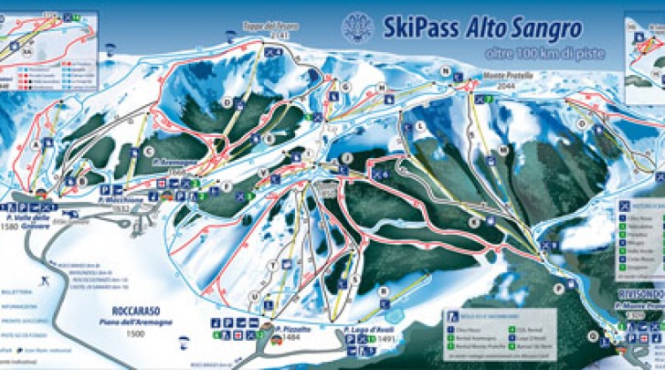 mappa piste roccaraso