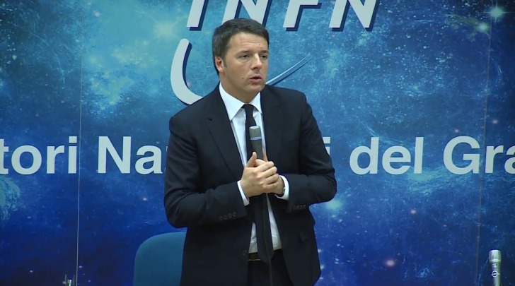 Renzi in Abruzzo INFN