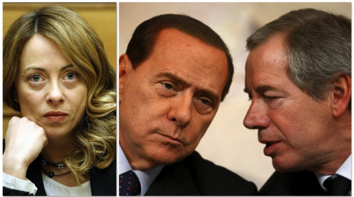 Meloni - Berlusconi - Bertolaso