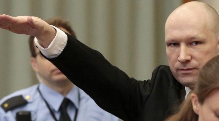 Anders Behring Breivik, autore delle stragi di Oslo e Utoya nel luglio 2011