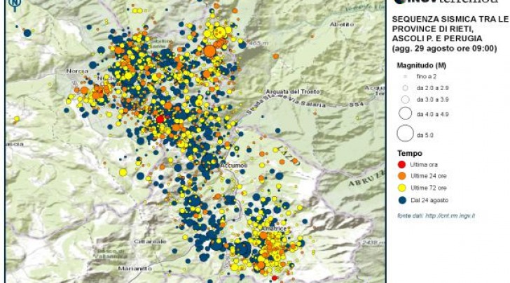 mappa INGV