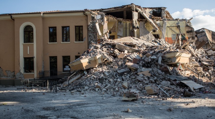 La scuola "Romolo Capranica" ad Amatrice - foto da facebook