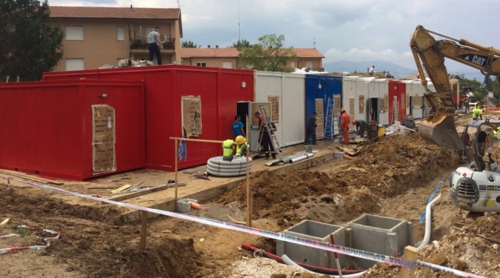 La nuova scuola di Amatrice nella frazione di Villa San Cipriano