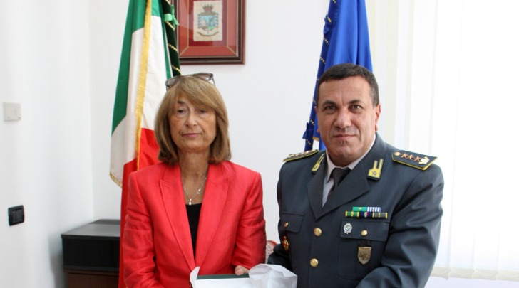 La Dr.ssa Graziella Patrizi ed il Col. Paolo Balzano