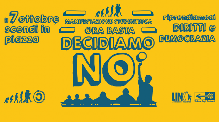 Manifestazione nazionale studentesca 7ottobre2016