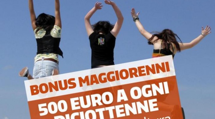 Slide pubblicata sul sito del Governo per illustrare il bonus