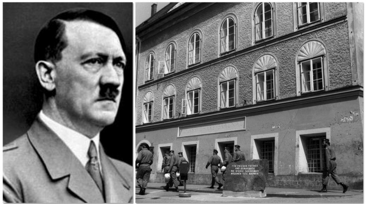 La casa natale di Hitler a Braunau am Inn, Austria