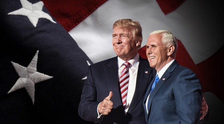 Trump with Vice President-Elect Mike Pence