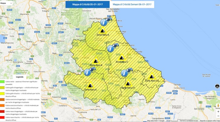 mappa criticità