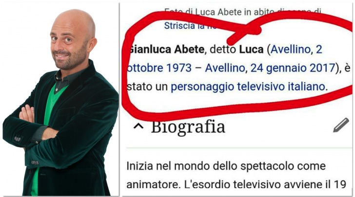 Luca Abete - foto da twitter