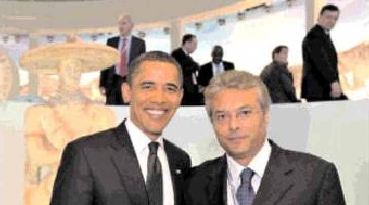 Barack Obama e Gianni Chiodi, rispettivamente Presidente americano e Presidente abruzzese
