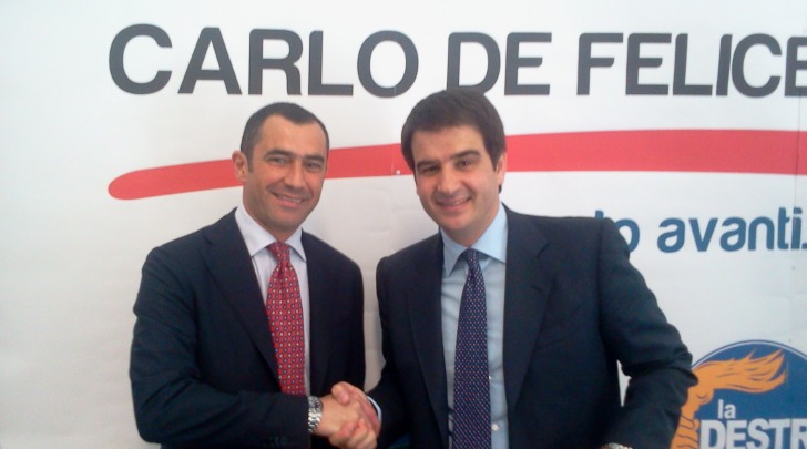 Carlo De Felice e il Ministro Raffaele Fitto