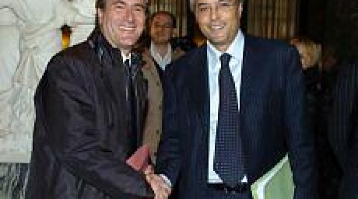 Carlo Costantini (Idv) e Gianni Chiodi (Pdl)