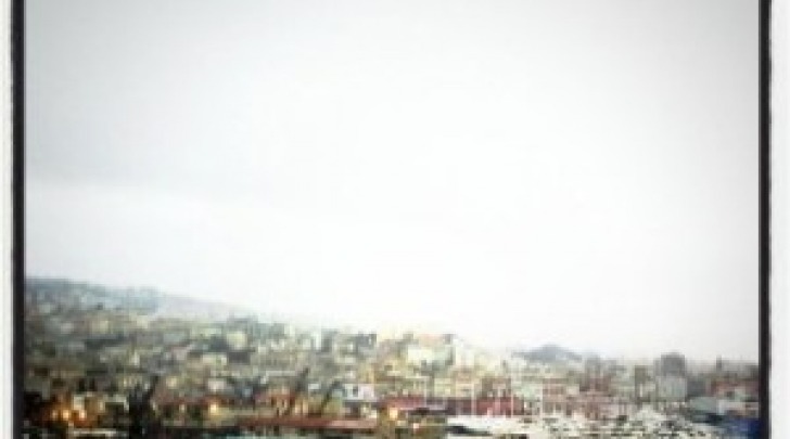 Porto di Genova dagli oblo della MSC Fantasia