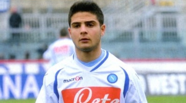 Insigne con la maglia del Napoli