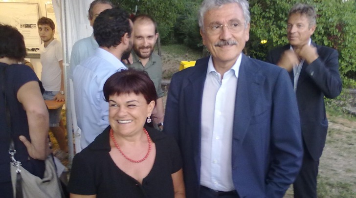 D'Alema con Stefania Pezzopane alla Festa del Pd