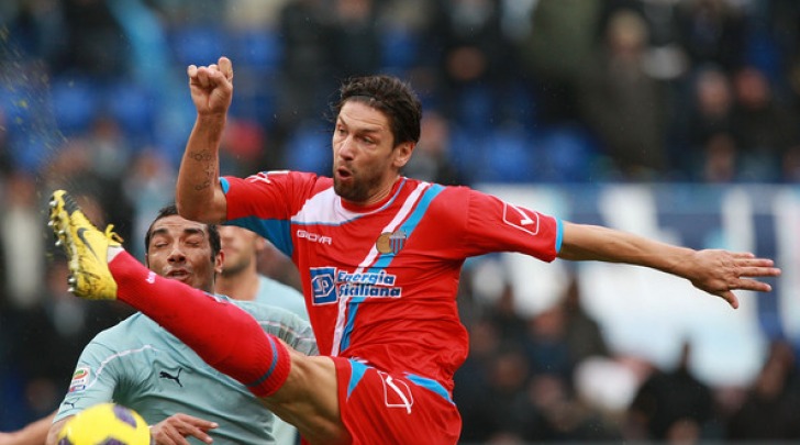 Christian Terlizzi, con la maglia del Catania