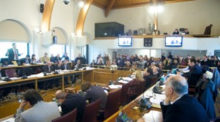 Una seduta del Consiglio regionale