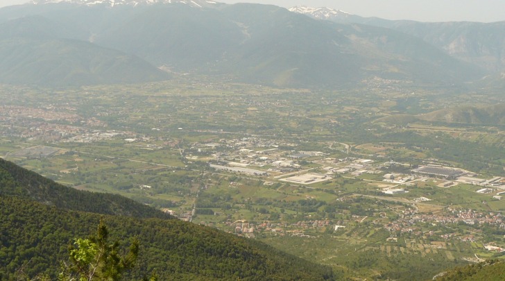 Una veduta della Valle Peligna