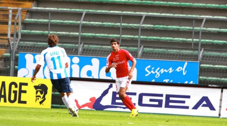 Riccardo Brosco, con la maglia della Triestina