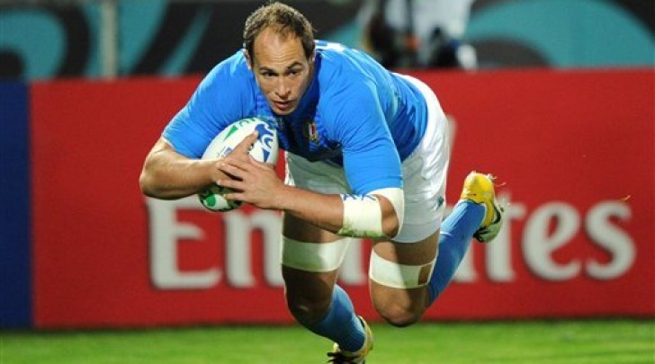 Sergio Parisse, ha messo a segno la prima meta degli azzurri