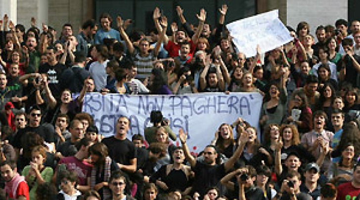 Una manifestazione di studenti