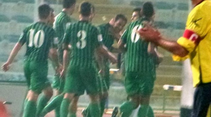 Ceballos esulta dopo il gol contro il Lanciano