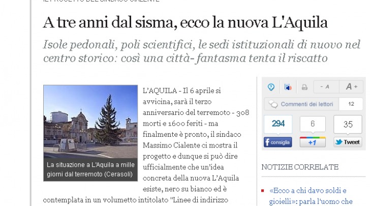 L'articolo sul sito del Corriere