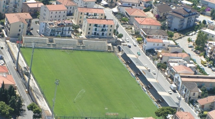 Lo stadio "Fadini" di Giulianova