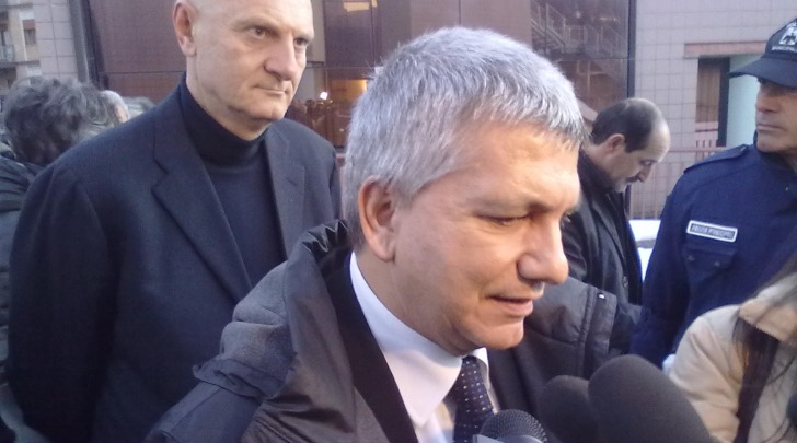 Nichi Vendola all'Aquila