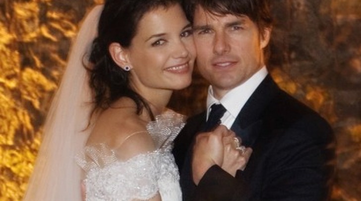 Tom Cruise e Katie Holmes foto del matrimonio