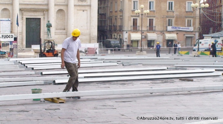 Lo smontaggio dei giorni scorsi