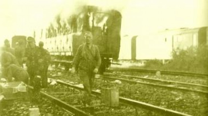 La stazione di Pescara nel 1943