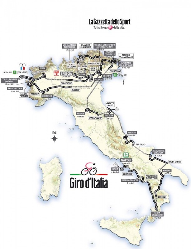 Giro d'Italia in Abruzzo sopralluoghi sul percorso tra San Salvo