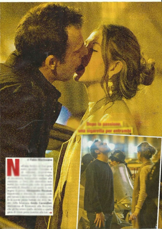 Alessandro Preziosi, il primo bacio in pubblico a Greta ...