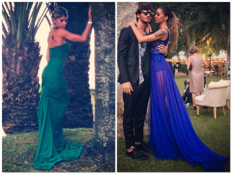 abito cerimonia blu elettrico